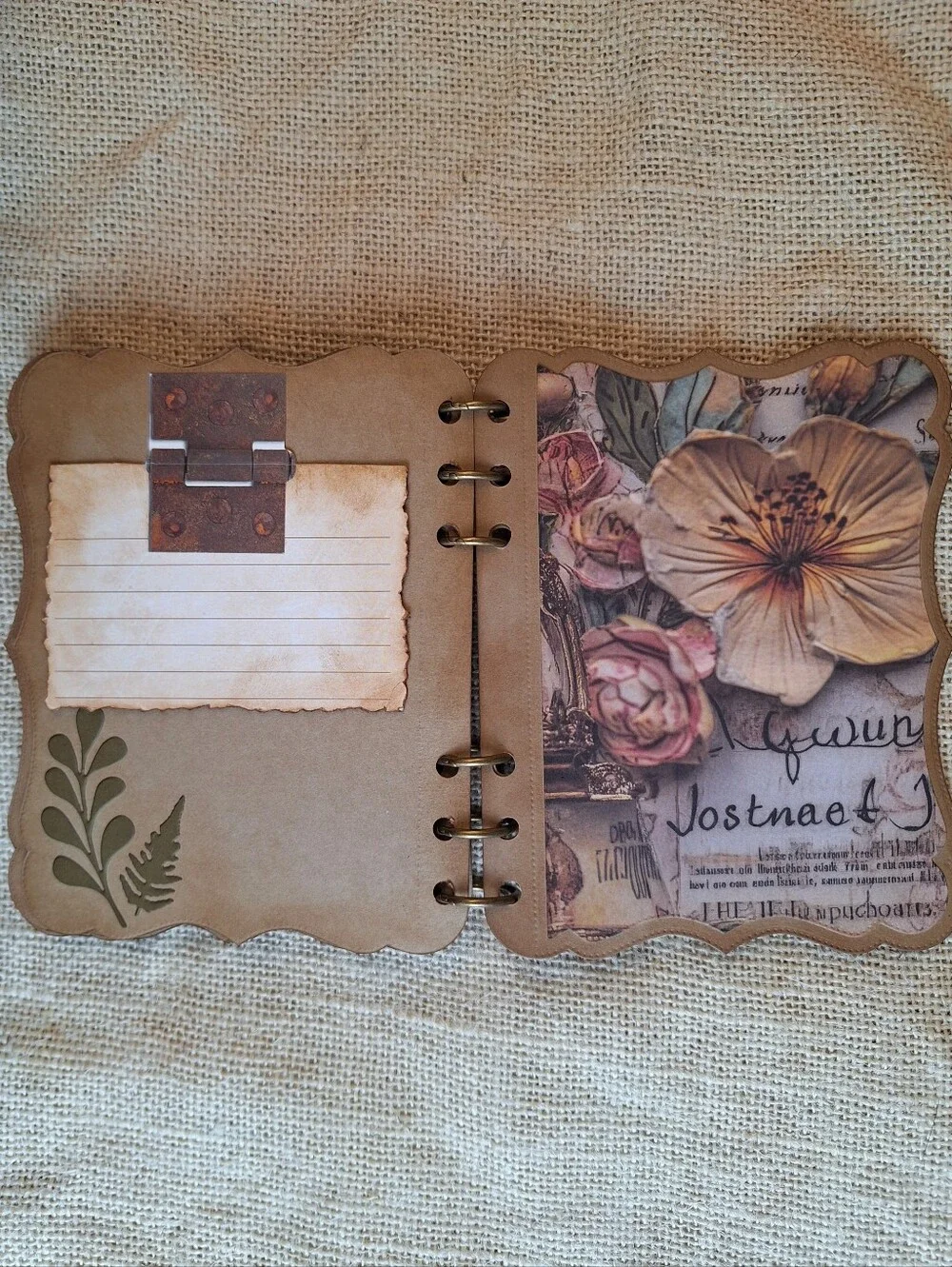 12 Pg Hand Made Apothecary, Botanical Art Journal, Junk Journal, Scrapbook